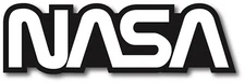 NASA Logo Vinyl Sticker Car Window Decal Bumper Sticker 8.25x2.5"