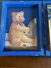 Puzzle Lithograph Two Sided Block Rocking Horse Teddy Bear 35 PC Wooden Vintage — photo 3