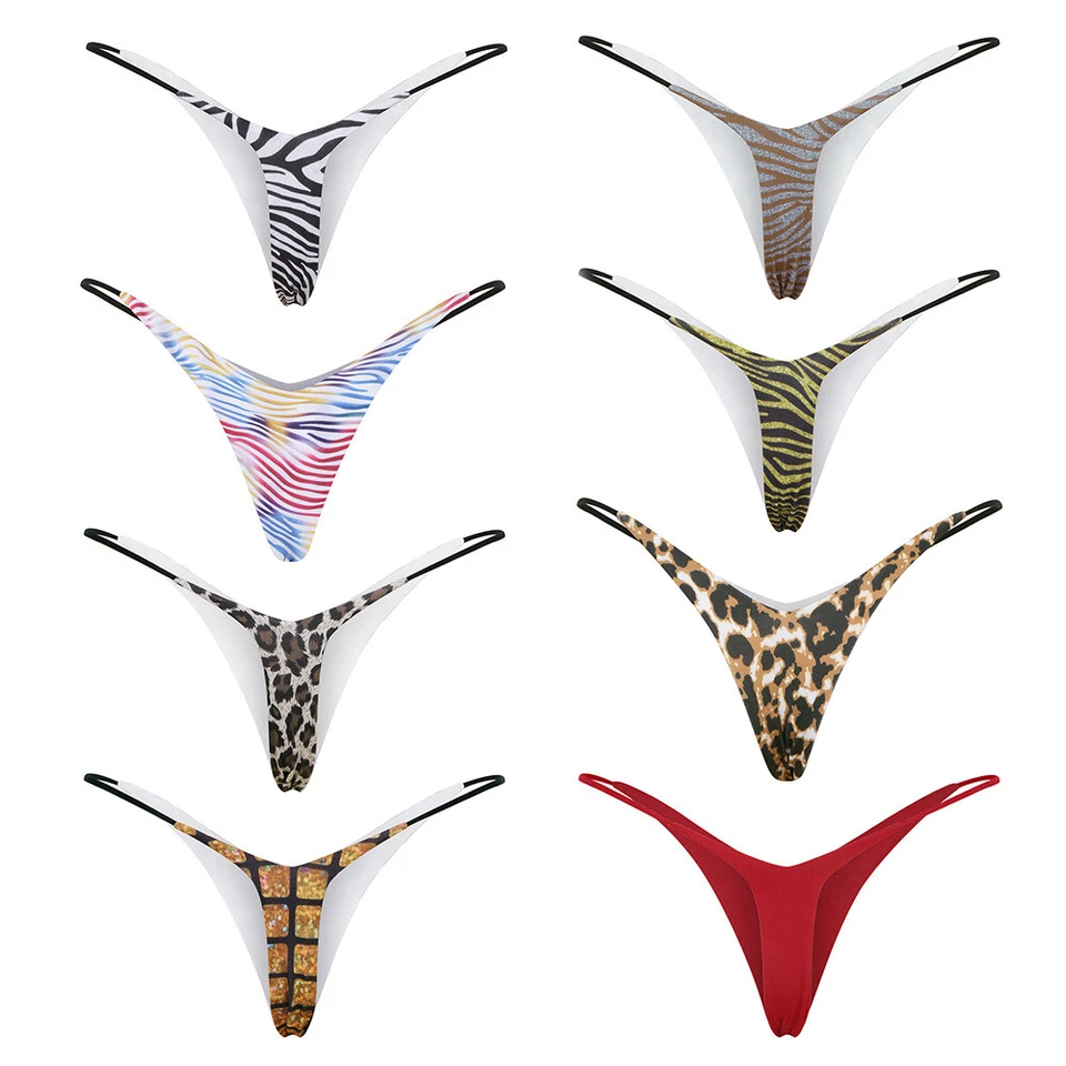 Femmes Sexy Briefes Plugs Tanga G-String Dessous Basse Taille T-Back , - Bild 3 von 4