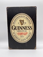 Blechschild Guinness 20x30cm Nostalgie Retro Reklame Vintage Deko Bier Geschenk