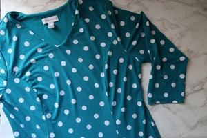 susan graver polka dot dress