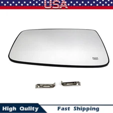 Left Driver Side Mirror Glass Power Heated For Big Horn Crew Cab Pickup 4-Door