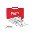 Milwaukee 48-22-9004 1/4" Drive SAE / Metric Socket Mechanics  50 piece Tool Set