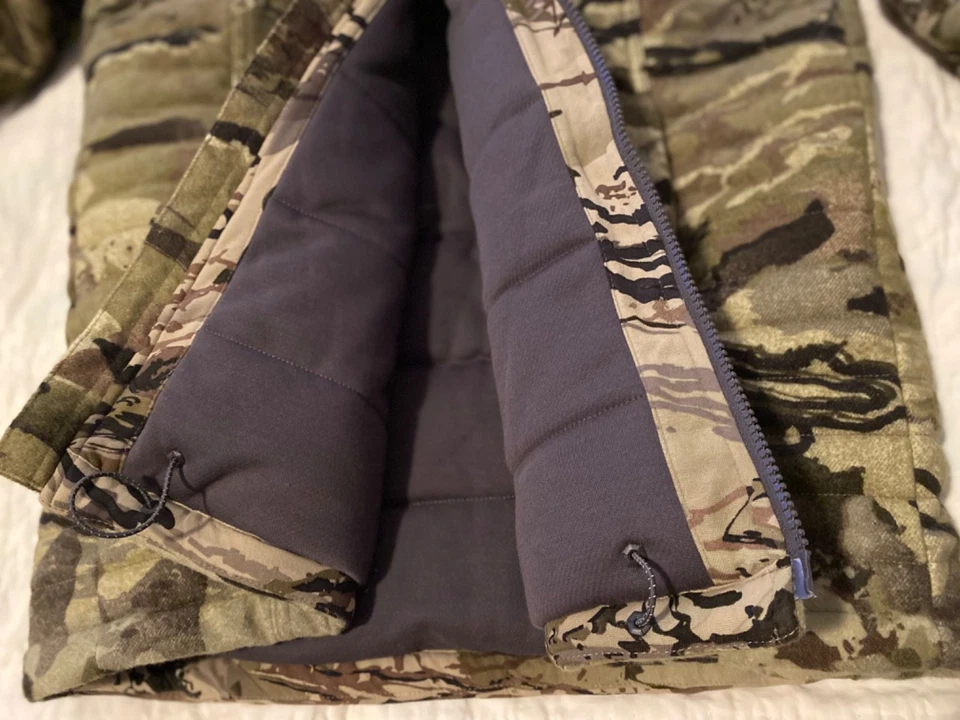 Under Armour Hunting Extreme Season Wool Insulated Barren Camo Jacket Mens SM  - Image 3 of 4