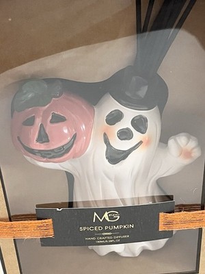 MG Studio Spiced Pumpkin Hand Crafted Diffuser Home Fragrance Ghost Pumpkin New