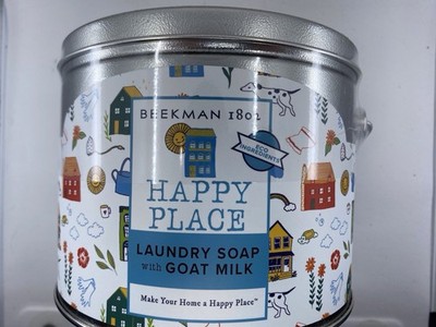 Beekman 1802 Happy Place Laundry Soap with Goat Milk, 100 oz Can, 200 Loads