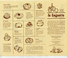 La Baguette French Bread Pastry Shop Menu Poplar Ave Erin Dr Memphis Tennessee 