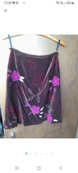 Women Boden Skirt Multicolor Velour S