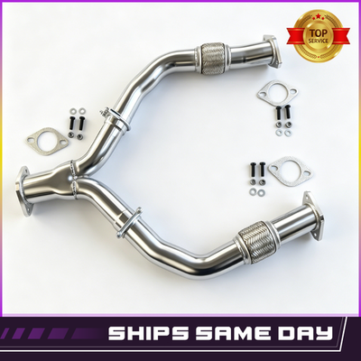 #ad Rear Y Pipe Exhaust For Infiniti Q40 Q50 Q60 Nissan 350Z 370Z Z AWD RWD $200.00