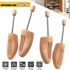 2 Paar Schuhspanner aus holz Echtholz für Damen und Herren Größe 42-46 EU DHL