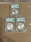 1923 Peace Dollars (Lot of 3) CAC MS 63 Free Shipping!