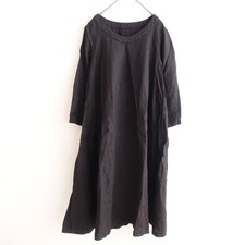 Dyed nest Robe Linen Flare Dress 34-2512-10 