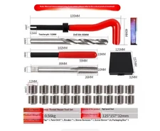 Hand-held Wire Sleeve Thread Repair Tool for Spark Plug Threads Tap andDrill Set