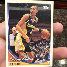 Topps 1993-94 Reggie Miller #187 Indiana Pacers Basketball Trading Card