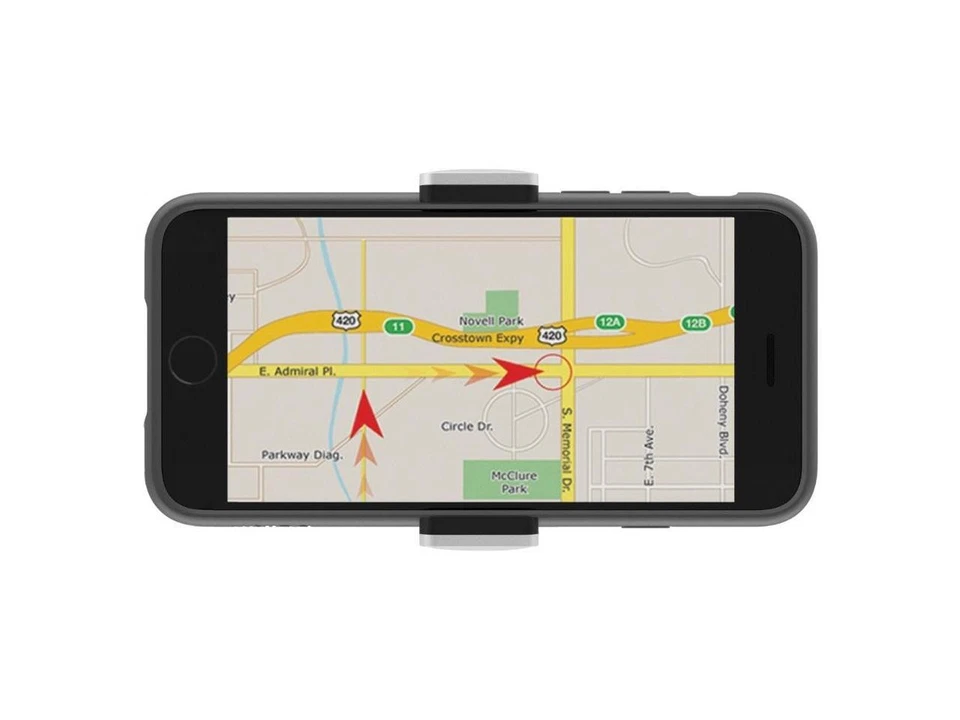 Montaje de vehículo Belkin para teléfono inteligente, iPhone - plateado metálico Foto 3 de 4