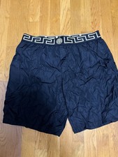 Versace Greca Mens Swim Shorts Bathing Suit B...