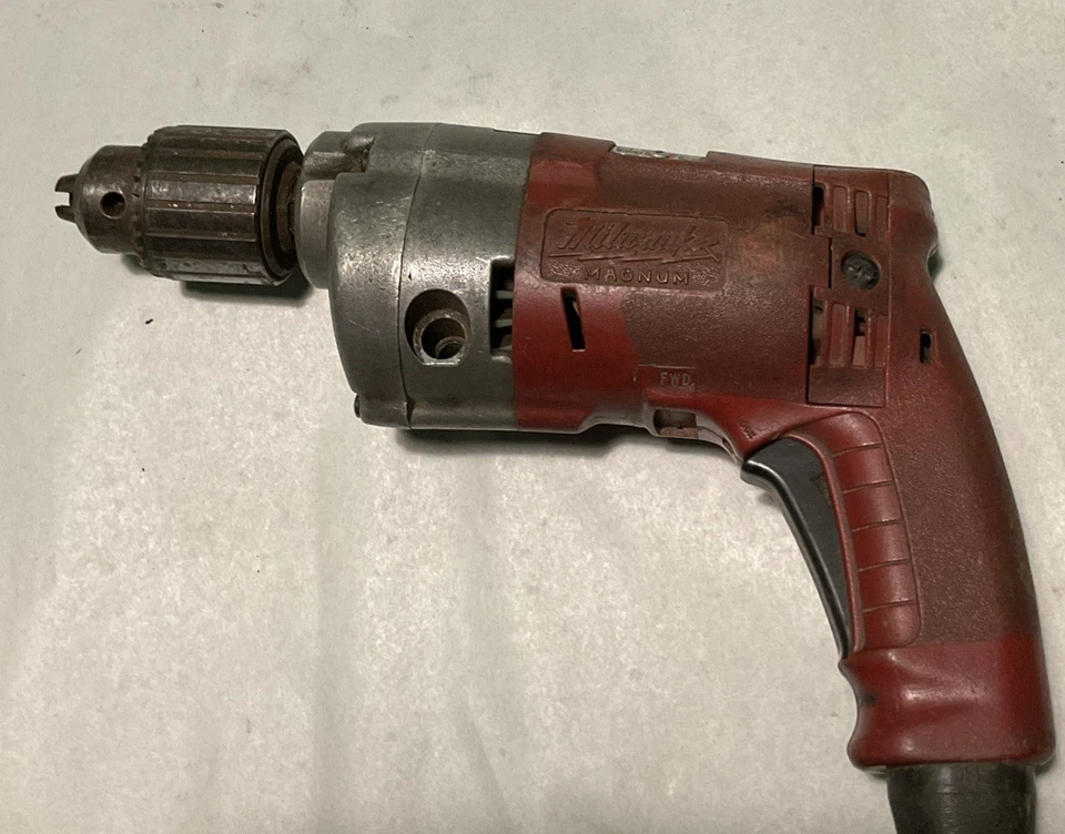 Milwaukee Magnum Hole Shooter 3/8" Corded Electric Drill Cat# 0224-1 Works - Image 2 of 4