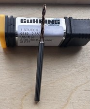 GUHRING 6489 2.35mm Carbide Drill Coolant Thru, 6XD, High Performance, New