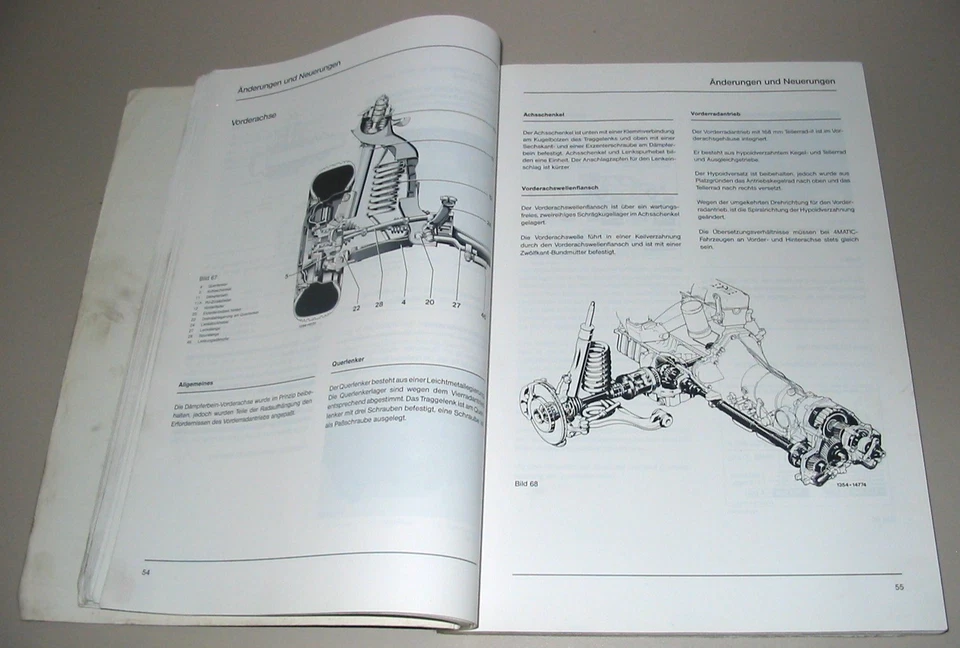 Werkstatthandbuch Mercedes 4Matic W 124 260 E 300 E 300 TE 300 D 300 TD 04/1987 - Bild 3 von 4