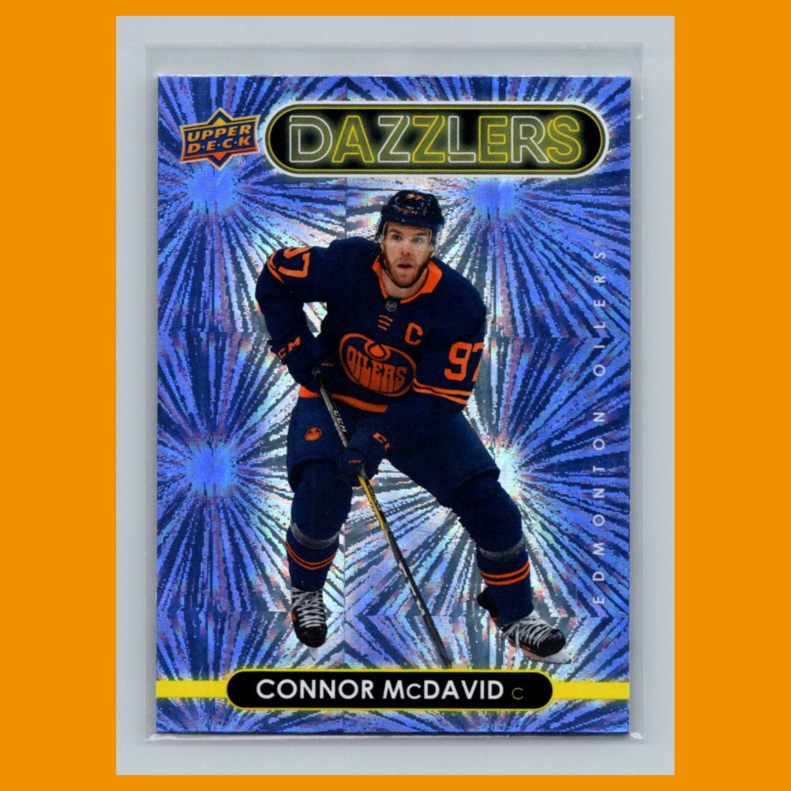 Connor McDavid #DZ19 2021-22 Upper Deck Dazzlers Purple Edmonton Oilers Hockey