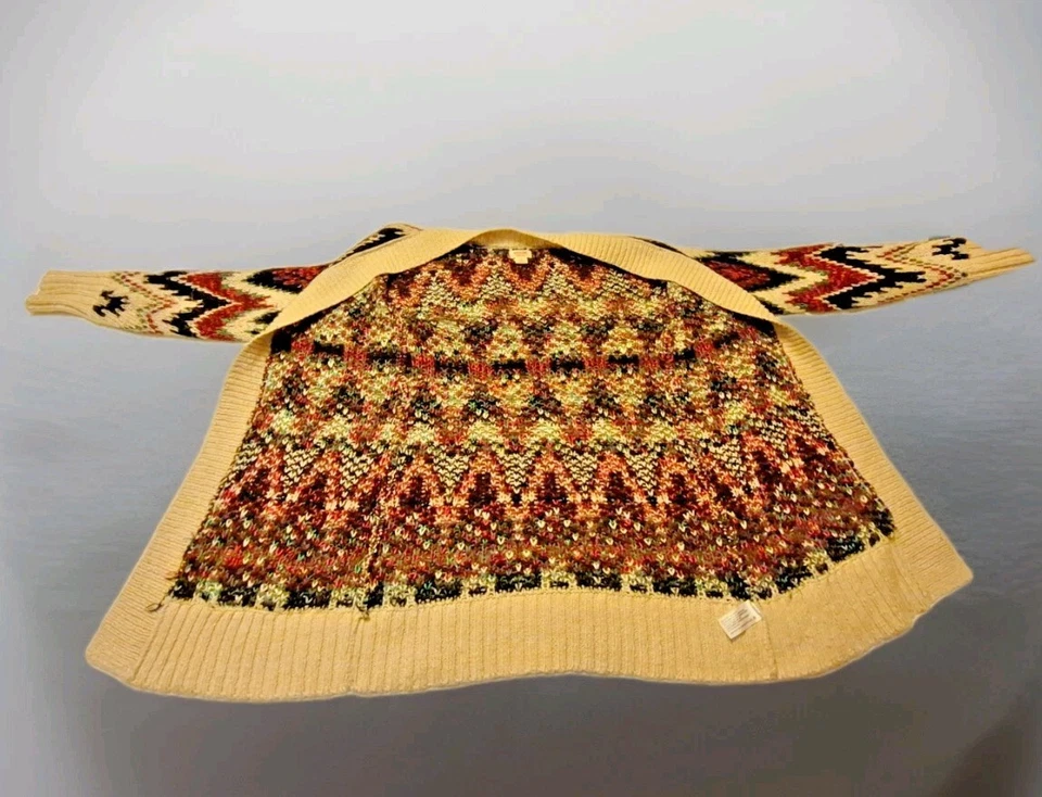 MOSSIMO WOMENS CARDIGAN SWEATER/DIAMOND PATTERN/SIZE SMALL/PRE-OWNED - Image 2 of 4