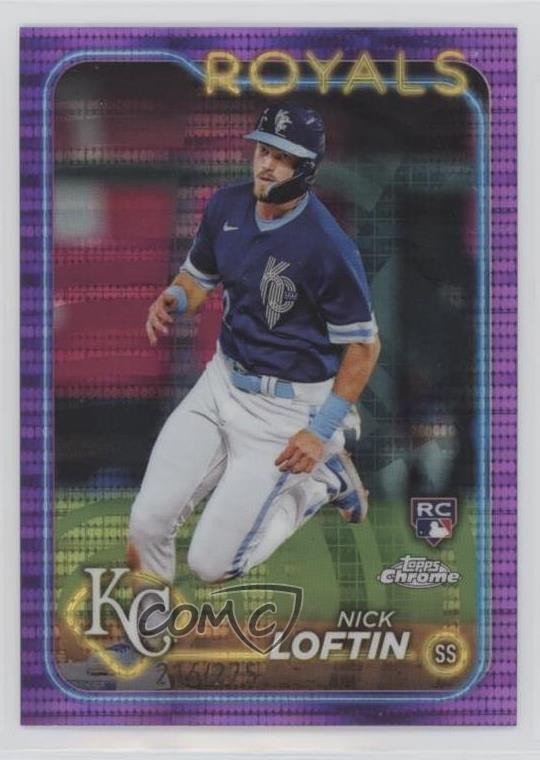 2024 Topps Chrome Purple Sonar Refractor 216/275 Nick Loftin #183 Rookie RC 18k2