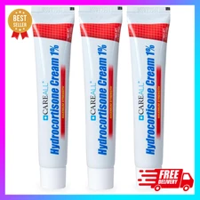 Hydrocortisone 1% Cream 1oz Tube 3 Pack Maximum Strength Anti-Itch Relief *NEW**