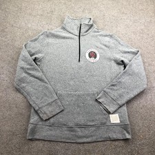Nashville Sounds Sweatshirt Mens Medium Gray MILB Baseball Retro Brand 1/4 Zip