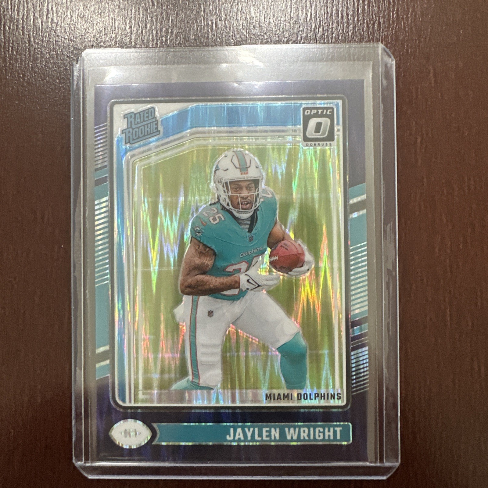 2024 Panini Donruss Optic Jaylen Wright RC Rated Rookie Purple Shock #249
