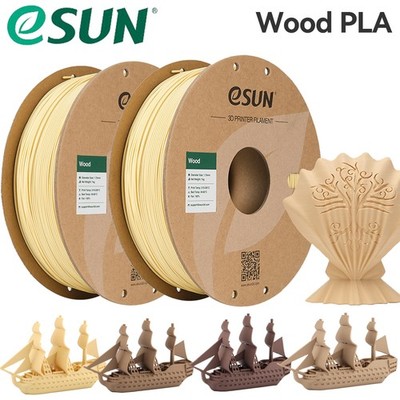 eSUN Wood PLA Filaments 1,75mm 1KG/Spule 3D Drucker Filaments für FDM 3D-Drucker