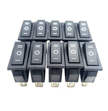 10Pcs Rocker Switch 3 Pins 3 Position Latching ON/Off/ON AC 20A/125V 16A/250V...