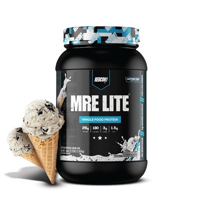 REDCON1 MRE LITE Whole Food Protein Powder, Cookies & Cream - Lactose Free Me...