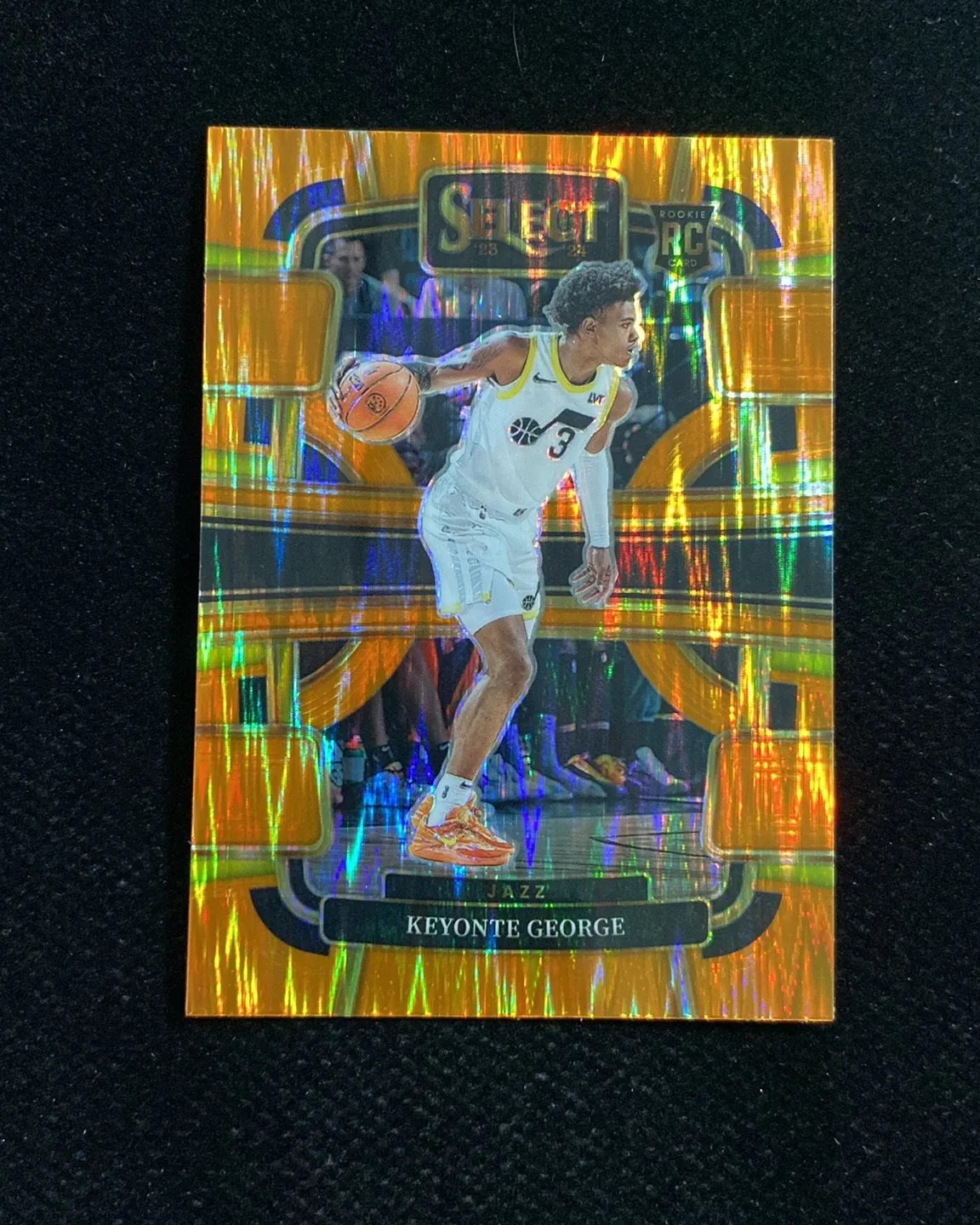 2023-24 Panini Select Concourse Orange Flash #75 Keyonte George RC Rookie AB74
