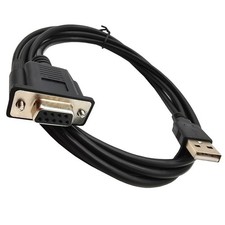 USB to RS232 Serial Adapter USB Male to DB9 Female Converter Cable 1.8M/6ft