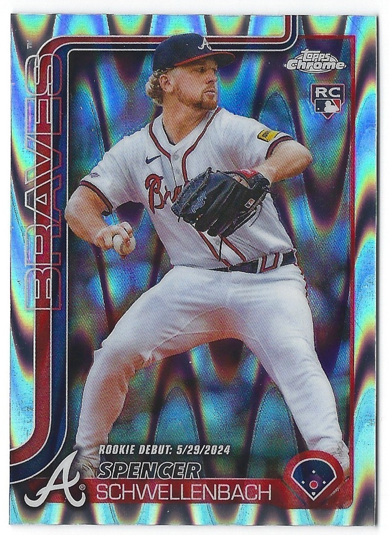 Spencer Schwellenbach RC 2025 Topps Chrome Update RayWave Refractors USC132 MINT
