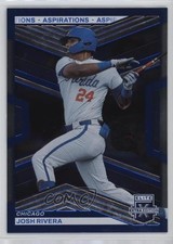 2023 Panini Elite Extra Edition Blue Aspirations 292/349 Josh Rivera #144 4f5