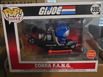 Funko POP Rides 285 Cobra F.A.N.G. Fang W Cobra Commander GI Joe Gamestop NEW