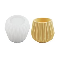 Unique Faceted Planter Cup Flower Planter Mold for Home and Event Styling