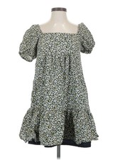 Uniqlo Women Green Casual Dress XS