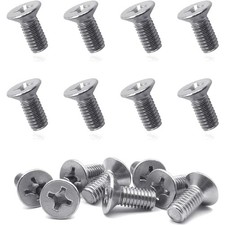 Durable 8pcs Stainless Steel Screw Set for Honda, Acura, Kia - Brake Disc Use