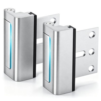 Kirphealy Home Security Door Lock, 2 Pack Reinforcement Locks for Silver
