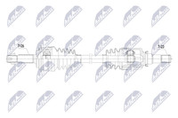 NTY NPW-TY-223 Antriebswelle Vorne Links FüR Toyota