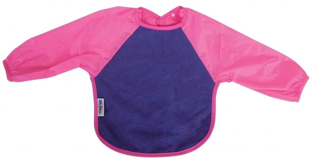 Silly Billyz Small Fleece Long Sleeve Bib (Purple/Cerise)