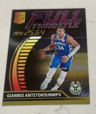 Giannis Antetokounmpo 2023-24 Panini Donruss Elite /49 Purple Full Throttle #10