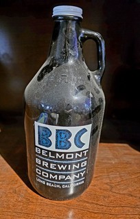 Belmont Brewing Company 62 Ounce Glass Growler