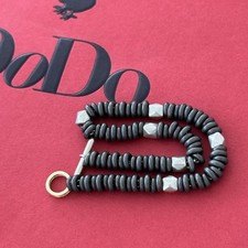 Bracciale Dodo Pomellato Rondelle Titanio Borchie Argento Satinato Unisex