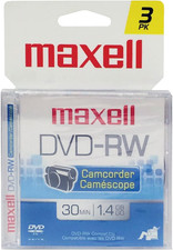 567655 DVD-RW Camcorder Rewriteable - 3 Pack Jewel Case