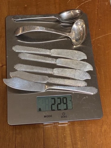 Lot Rogers Lunt Bowlen Treasure Sterling Silver Flatware 229 Grams Scrap Or Not
