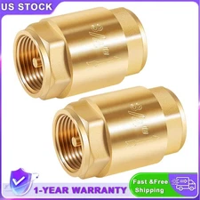 20403LF One Way Brass In-Line Check Valve, 3/4-Inch IPS, 3/4-Inch (FIP) Threaded