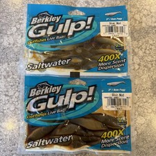2 Packs Berkley Gulp Saltwater 3” Pogy Silver Mud